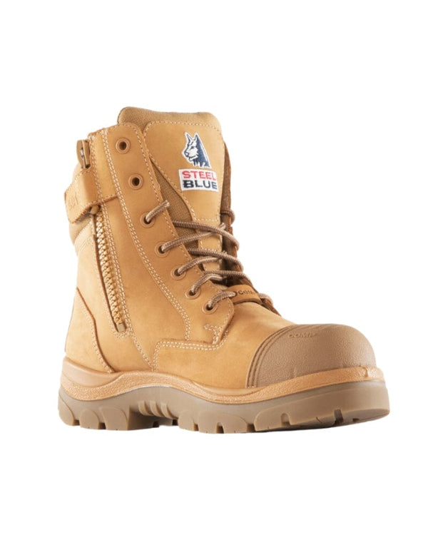 Southern Cross Zip Side Composite Safety Boot - Wheat