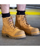 Argyle Zip Scuff Cap Composite Safety Boot - Wheat