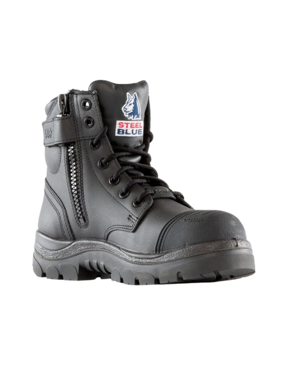 Argyle Zip Scuff Cap Composite Safety Boot - Black