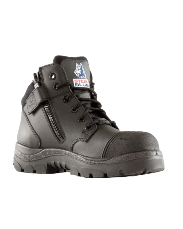 Parkes Zip Scuff Composite Safety Boot - Black