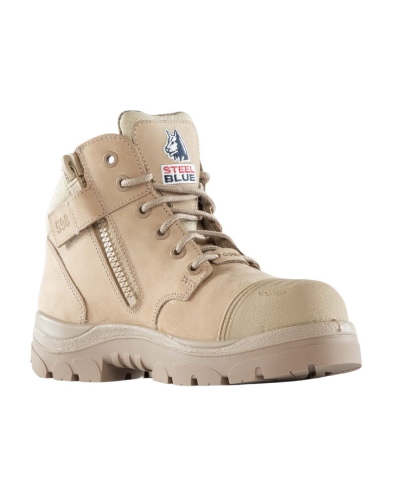 Parkes Zip Scuff Composite Safety Boot - Sand