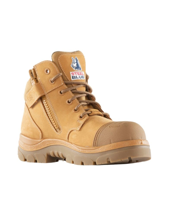 Parkes Zip Scuff Composite Safety Boot - Wheat