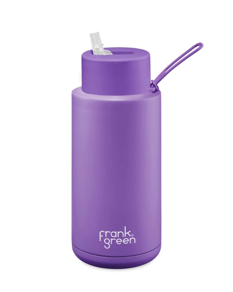 34oz Reusable Bottle Straw Lid - Cosmic Purple