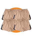 Tradies HYBRID 1.0 Shorts 4 Value Pack - Beige/Black