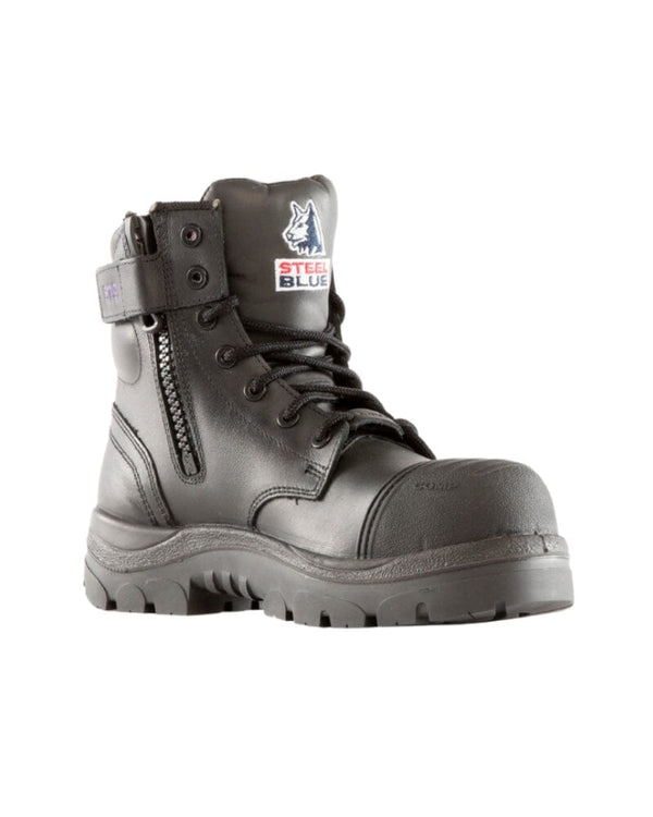 Ladies Argyle Scuff Cap Composite Safety Boot - Black