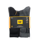 1/2 Cushion 10 Pack Midweight Crew Socks - Black/Grey