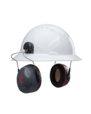 Sonis3 Full Brim Hard Hat Ear Defenders - Grey