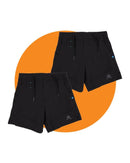 Tradies Agility Short Twin Value Pack - Black
