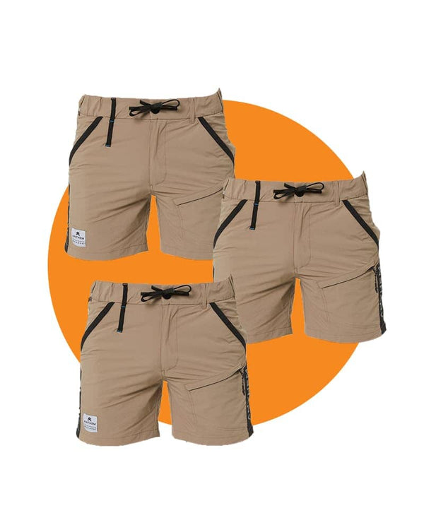 Tradies Triumph Shorts Value Pack - Khaki