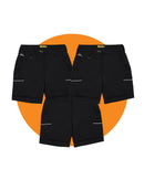 Tradies Womens Stretch Cotton Short Value Pack - Black