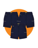 Tradies Womens Stretch Cotton Short Value Pack - Navy