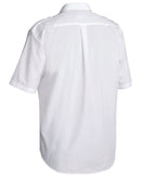 Epaulette Short Sleeve Shirt - White