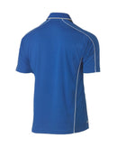 Cool Mesh Polo Shirt With Reflective Piping - Royal