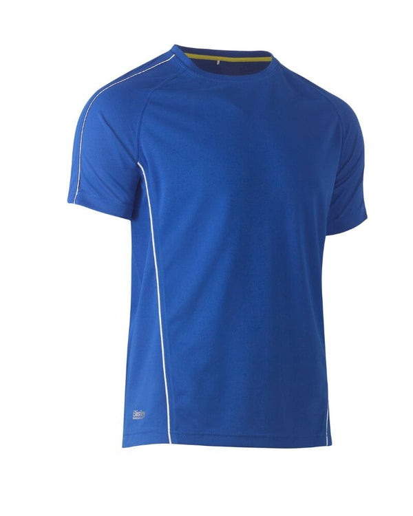 Cool Mesh Tee With Reflective Piping - Royal