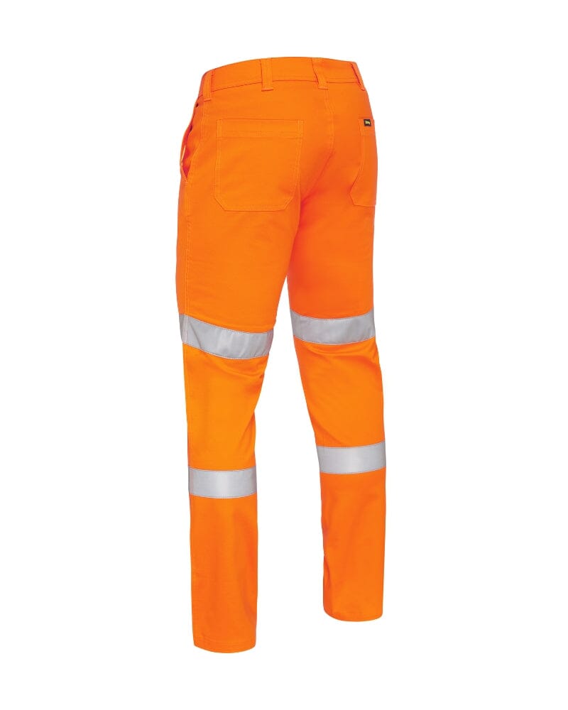 Taped Biomotion Stretch Cotton Drill Work Pants - Orange
