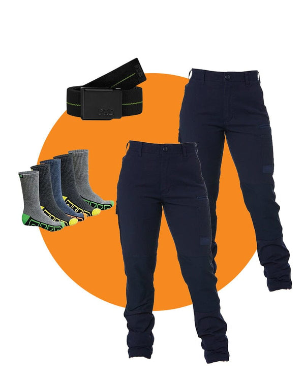 Tradies WP-3W Twin Value Pack - Navy