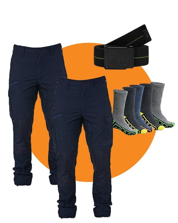 Tradies WP-5 Twin Value Pack - Navy