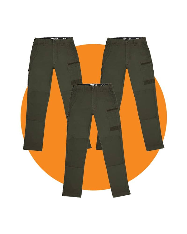 Tradies WP-3 Stretch Work Pants Value Pack - Green