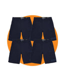 Tradies WS-3 Stretch Work Short 4 Value Pack - Navy