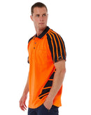 Hi Vis Spider Short Sleeve Shirt - Orange/Navy