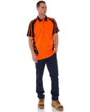 Hi Vis Spider Short Sleeve Shirt - Orange/Navy