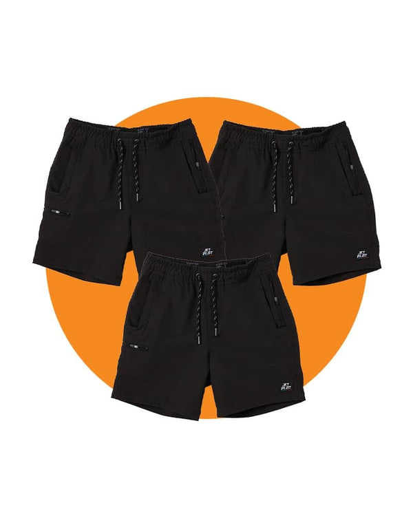 Tradies Jet-Lite Hybrid Shorts Value - Black