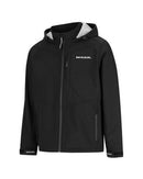 Hooded Soft Shell Recycled Polyester Jacket - Black