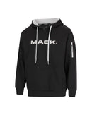 Pullover Raglan Sleeve Hoodie - Black