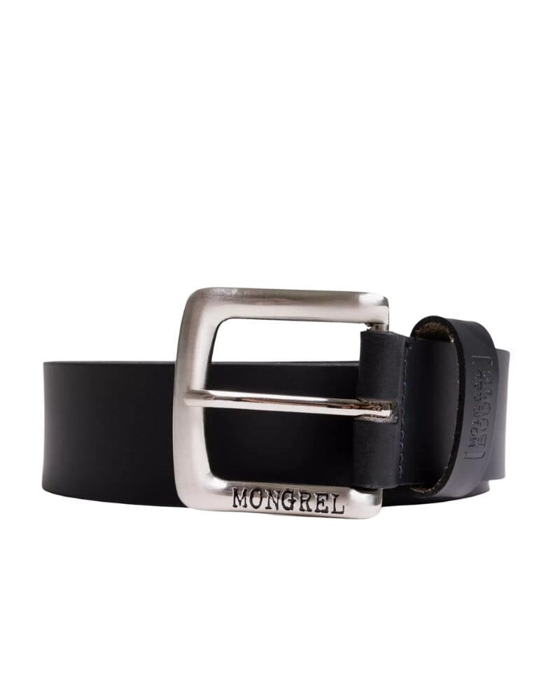 Mongrel Leather Belt - Black