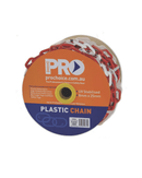 Plastic Safety Chain 8mm X 25M - Red/White