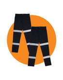 Tradies RMX Flexible Fit Utility Trousers With Tape 2 Value Pack - Navy