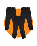 Tradies Stretch Cotton Drill Cargo Cuffed Pants Value Pack - Black
