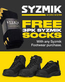 UltraLite Lo Zip Side Safety Shoe - Black