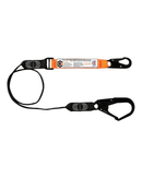 Elite Single Leg Shock Absorbing Webbing Lanyard With Hardware SN & SD - Orange