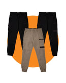 Tradies WP-4 Stretch Cuffed Work Pants Value Pack - Black/Black/Khaki