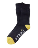 Unisex Bamboo Work Socks 3pk - Black/Yellow
