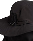 Wide Brim Hat With Legionnaires Flap - Black
