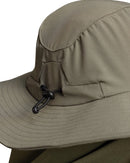 Wide Brim Hat With Legionnaires Flap - Green