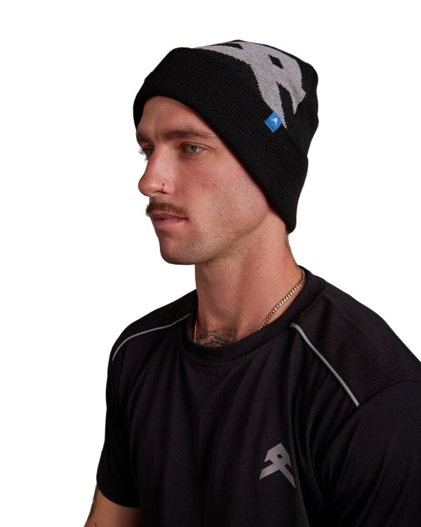 Knit Logo Beanie - Black