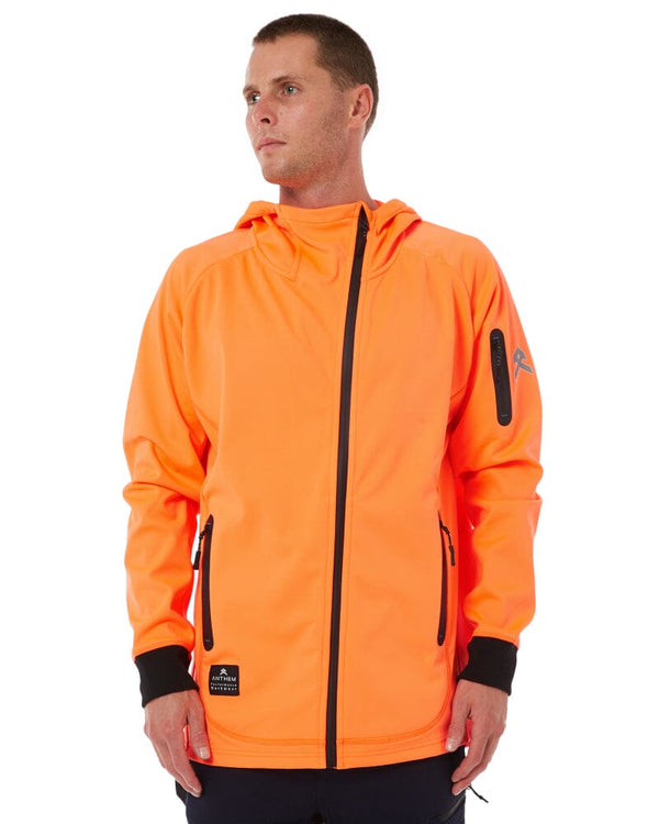 Tech Stretch Soft Shell Jacket - Hi Vis Orange