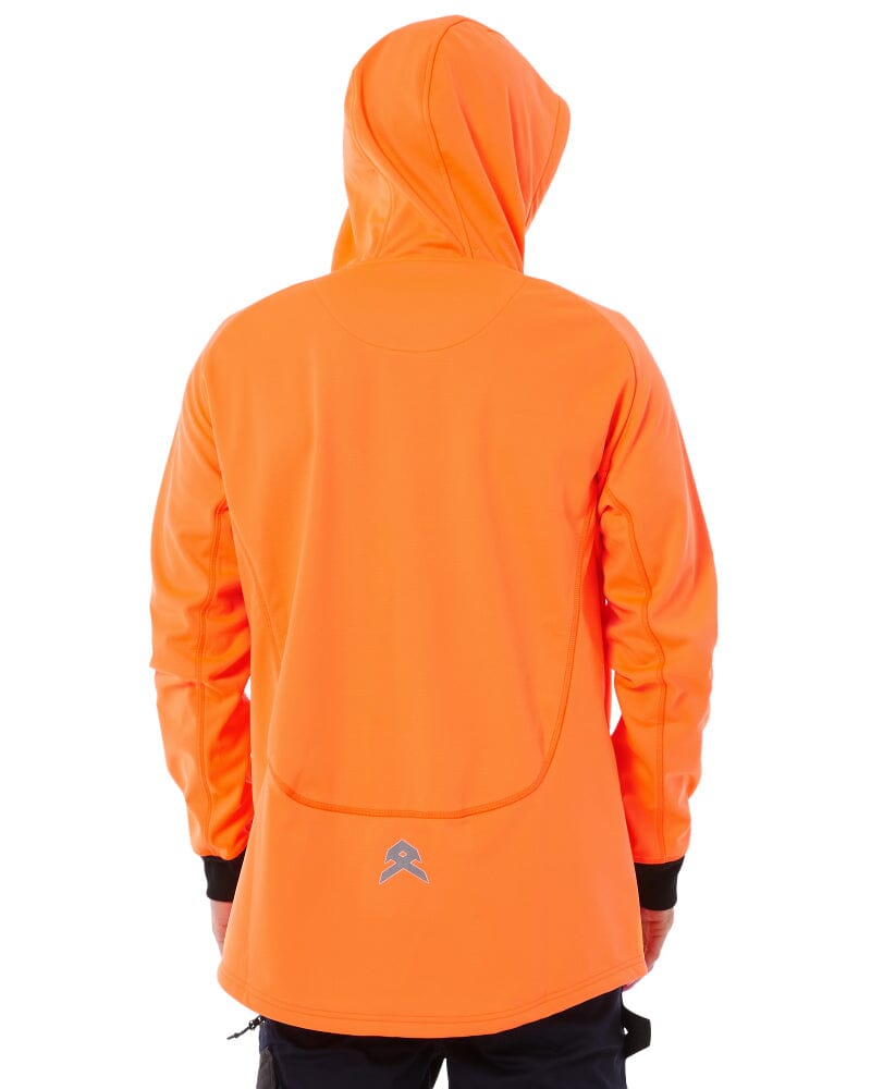 Tech Stretch Soft Shell Jacket - Hi Vis Orange