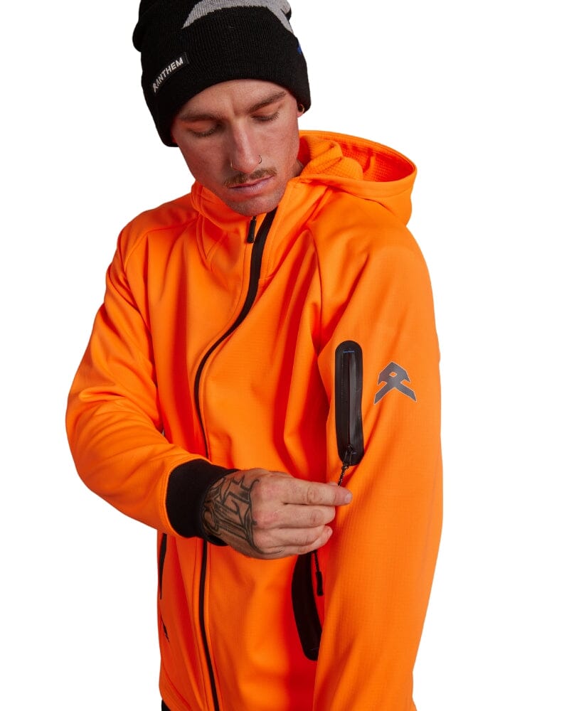 Tech Stretch Soft Shell Jacket - Hi Vis Orange