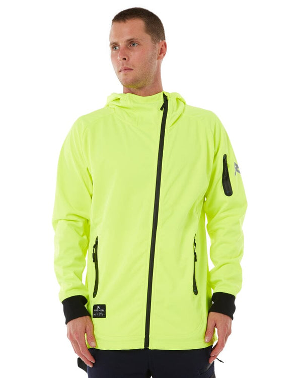 Tech Stretch Soft Shell Jacket - Hi Vis Yellow