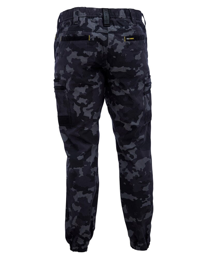 Flex and Move Stretch Cargo Cuffed Pants - Charcoal Camo