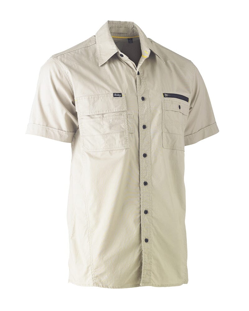 Flex and Move Utility Work Shirt - Stone