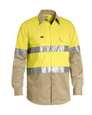 Taped Hi Vis Cool Lightweight LS Shirt * - Yellow/Khaki