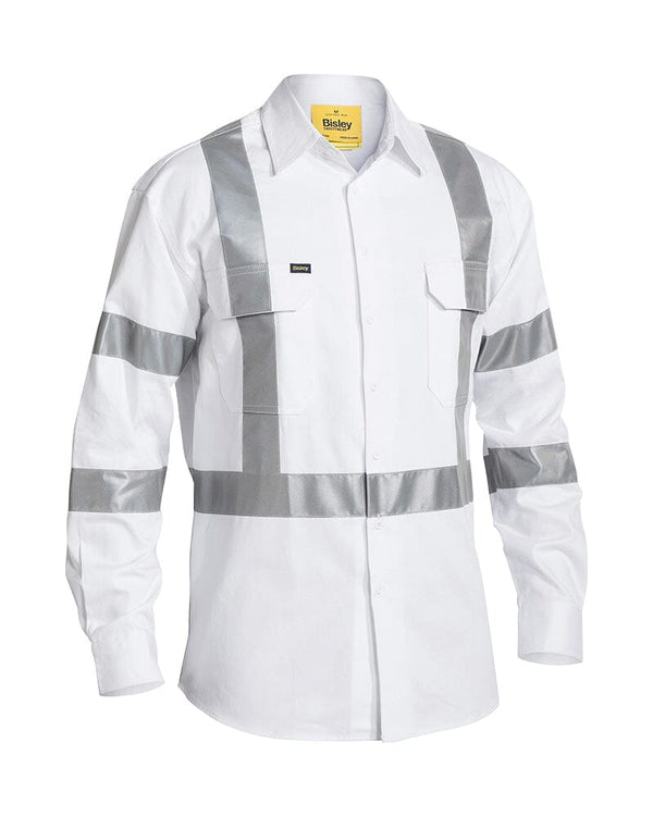 X Taped Night Cotton Drill Shirt - White