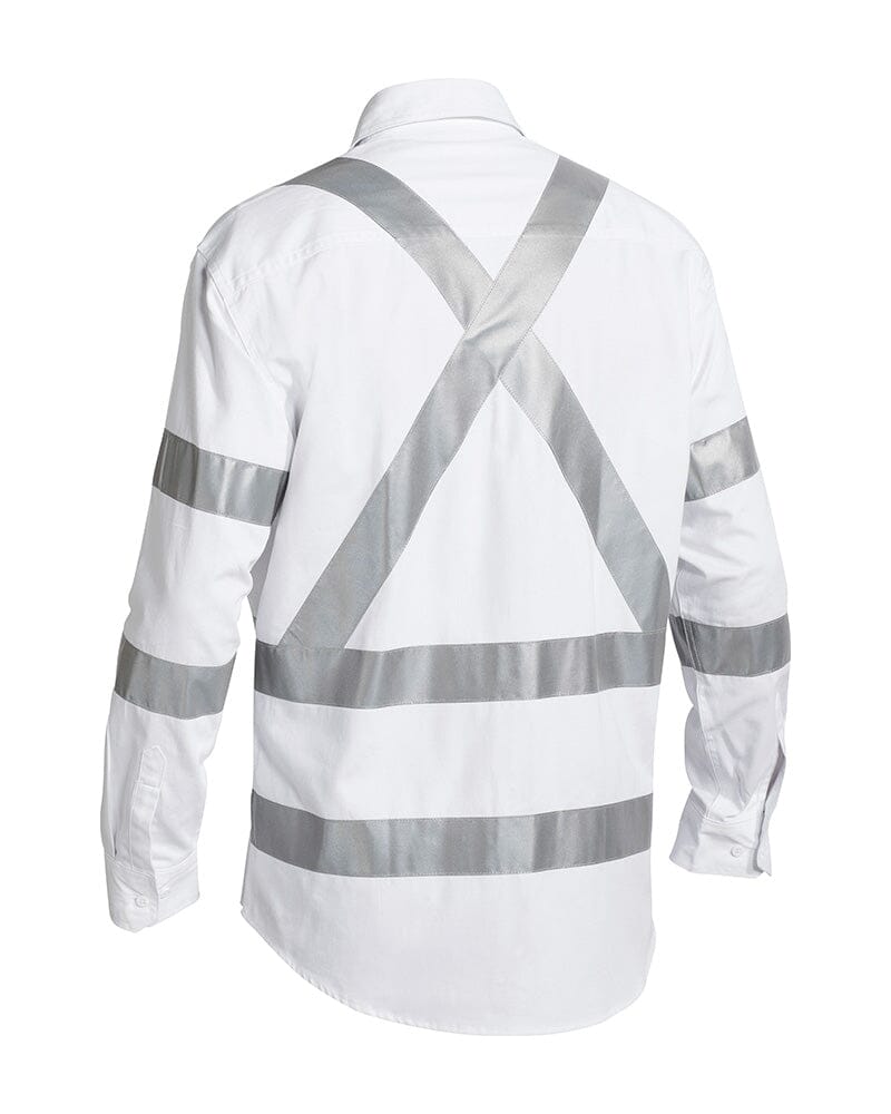 X Taped Night Cotton Drill Shirt - White