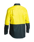 Cool Lightweight Drill Shirt LS - Yellow/Bottle
