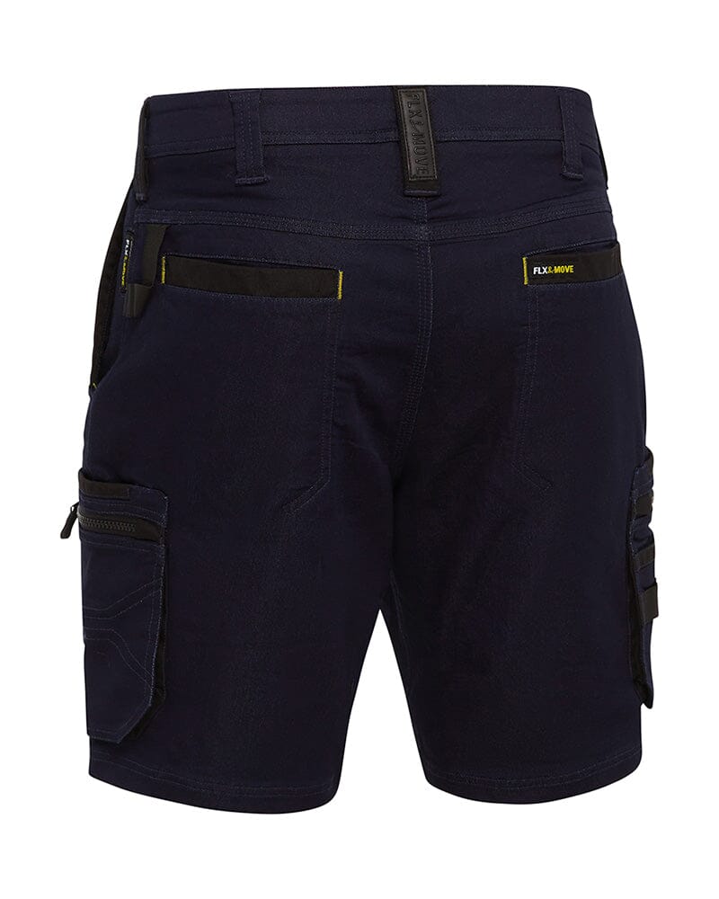 Flex and Move Stretch Denim Zip Cargo Shorts - Blue
